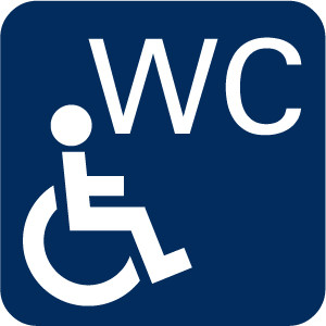 Symbol Behinderten-WC