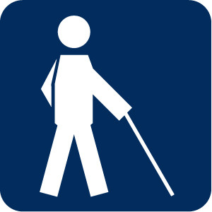 Symbol Blinde und Sehbehinderte
