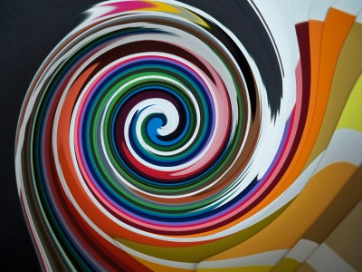 Bunte Spirale