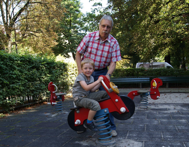 Opa und Patenenkel