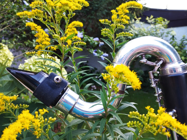 Mundstück einer Bassklarinette